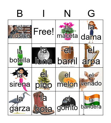 Loteria Mi Pueblito Bingo Card