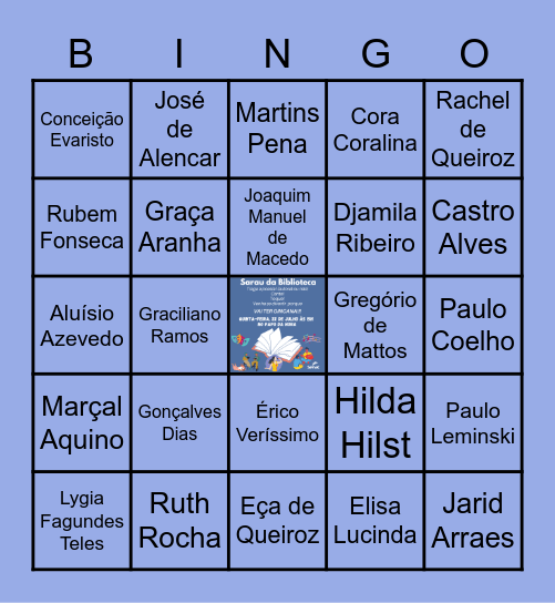 BINGO LITERÁRIO Bingo Card