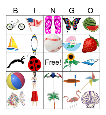 Summer BINGO at JPTL Bingo Card