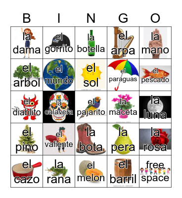 Loteria Mi Pueblito Bingo Card