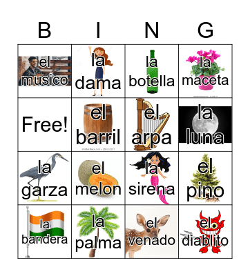Loteria Mi Pueblito Bingo Card
