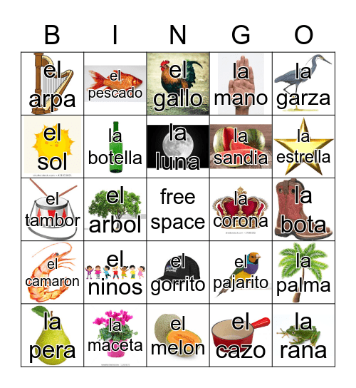 Loteria Mi Pueblito Bingo Card