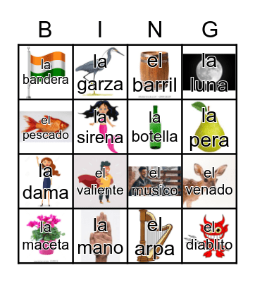 Loteria Mi Pueblito Bingo Card