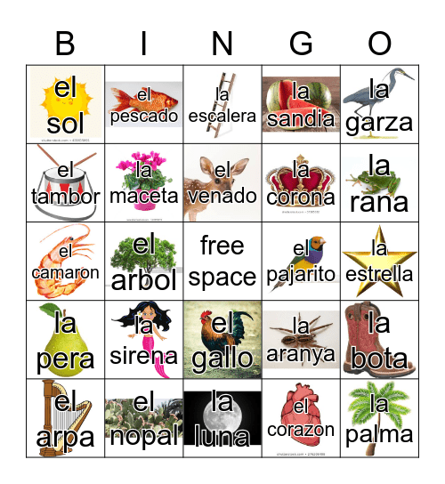 Loteria Mi Pueblito Bingo Card