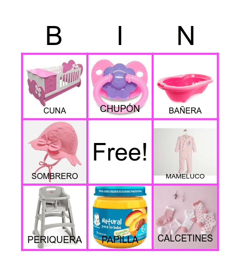 JANA ACCESORIOS Bingo Card