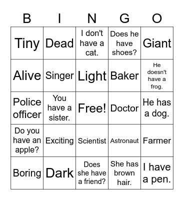 This Week Bingo Card