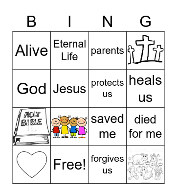 Jesus Loves Me Bingo Card