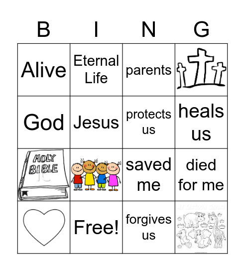 Jesus Loves Me Bingo Card
