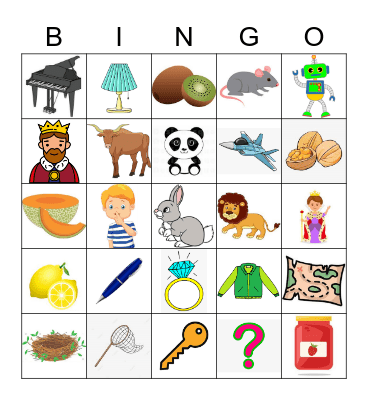 School Phonics Jj-Rr Bingo Card