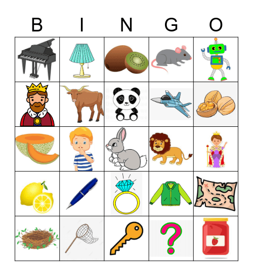 School Phonics Jj-Rr Bingo Card