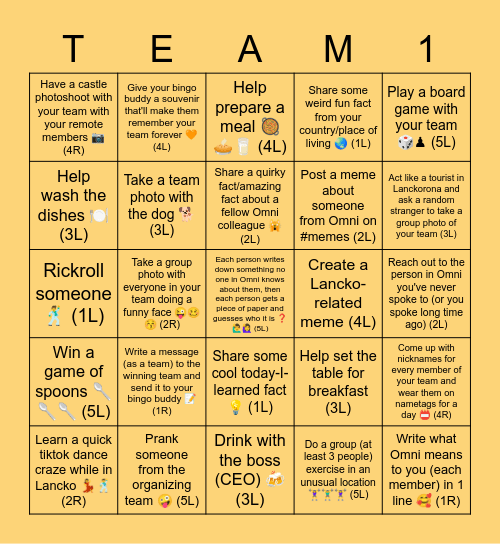 Lanckorona Bingo 2021 Bingo Card