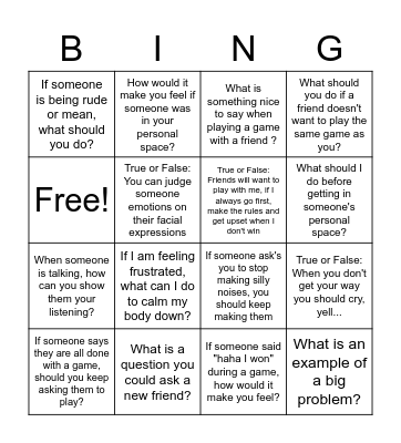 OT BINGO Card