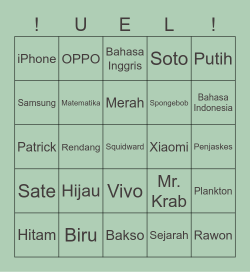IN THE NAME OF JESUS CHRIST Bingo Card