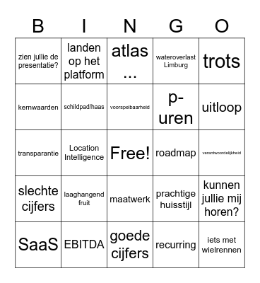 EBINGODA Bingo Card