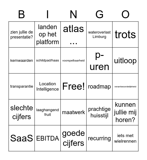 EBINGODA Bingo Card