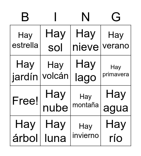 Muriel-Bingo 16-Hay-estaciones-cuerpos de agua Bingo Card