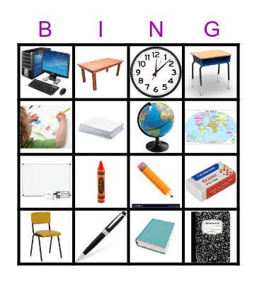 Classroom Bingo Card