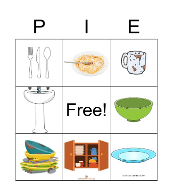 PIE Bingo Card