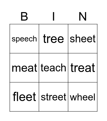 ee/ea Bingo Card