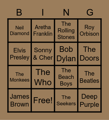 Boomer Bill's Round Bingo Card