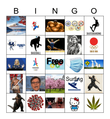 Opening Ceremony Bingo Card