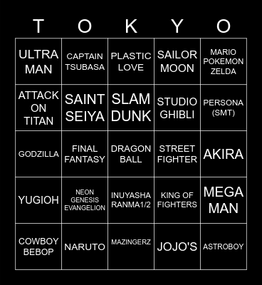 CAMEOS EN  INAUGURACION J.J.O.O. 2021 Bingo Card