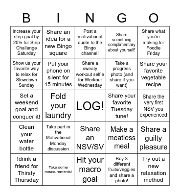 Beach Blanket Bingo Card