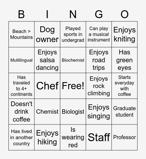 Herchel Smith Symposium 2021 Bingo Card