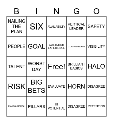 OLR BINGO Card