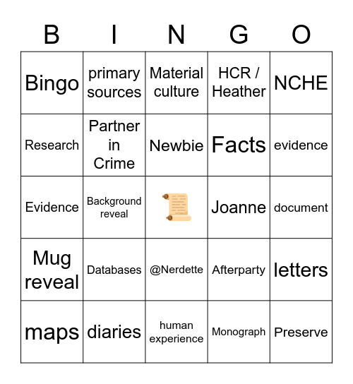 July 23 HMASDC Bingo! Bingo Card