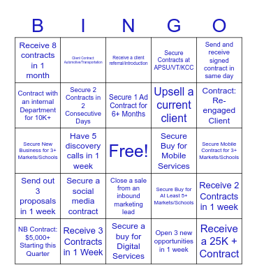 MSS BINGO Q3 2021 Bingo Card
