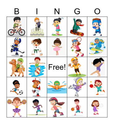 Sports Bingo Card