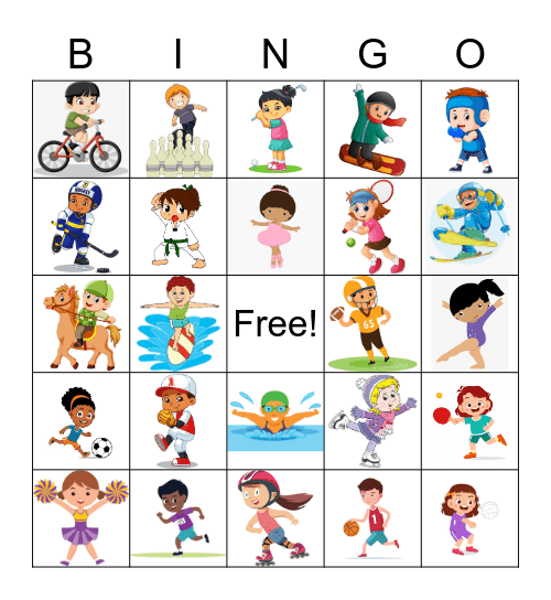 Sports Bingo Card