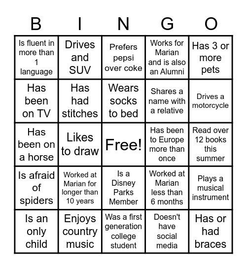 Community Day Bingo Card