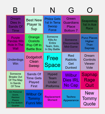 MCC15 Event Bingo Card