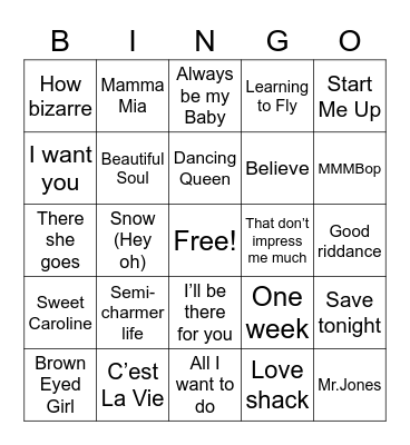 Bingo Card