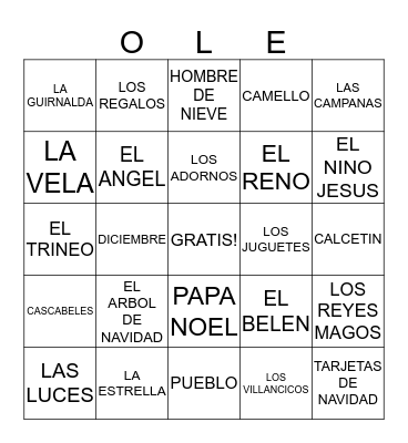 Ole Bingo Card