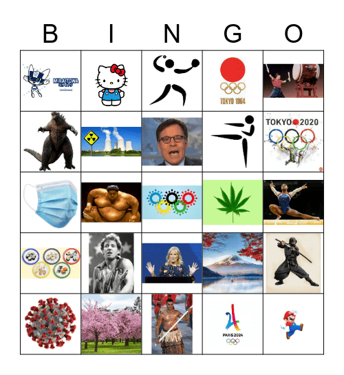 Opening Ceremony Bingo Card