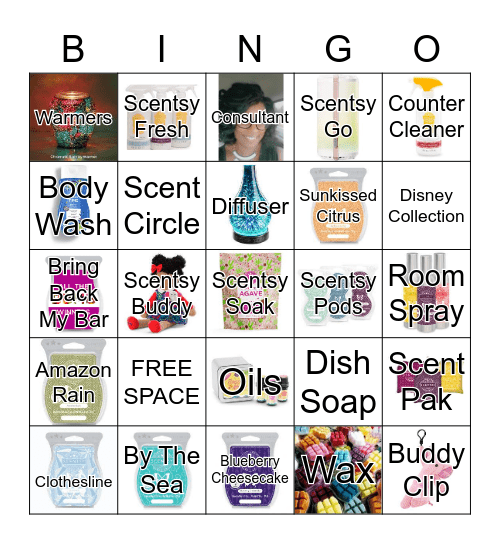 Latoya's Scentsy Bingo Card