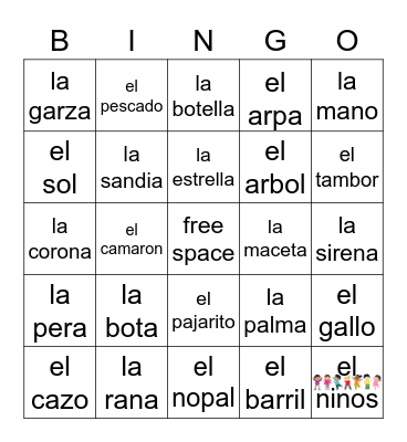 Loteria Mi Pueblito Bingo Card