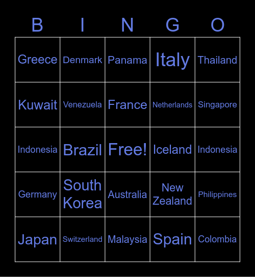 Kyuni's Bingo Card