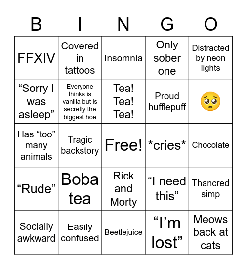 Ruby isms Bingo Card