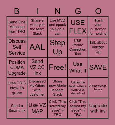 Sparks Saturday Bingo Card