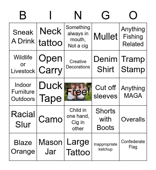 Wild Wedding Bingo Card