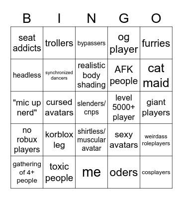 Club Iris Bingo Card