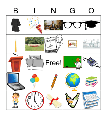 Graduation Bingo Card
