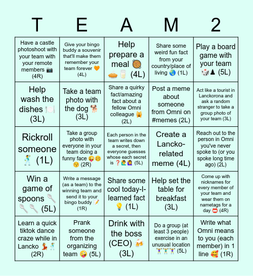 Lanckorona Bingo 2021 Bingo Card