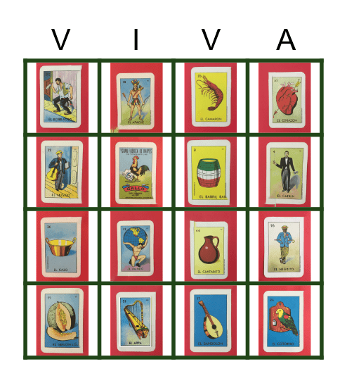 ¡¡VIVA MÉXICO!! Bingo Card