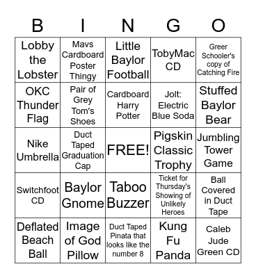 Church Bingo Scavenger Hunt Bingo Card