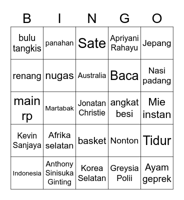 krvseulgi Bingo Card